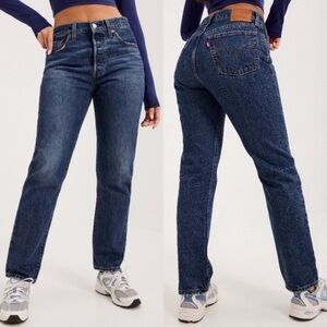 NWT Levi’s 501 High Rise Original Cropped Jeans in Troy Horse